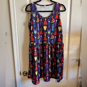 Ambrie Colorful Disney Villains Potion Sleeveless Skater Dress